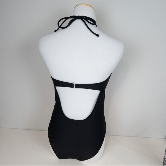 Ocean Pacific OP Womens Size Medium Black Palm Tree Sunset One Piece Swimsuit - Picture 5 of 10